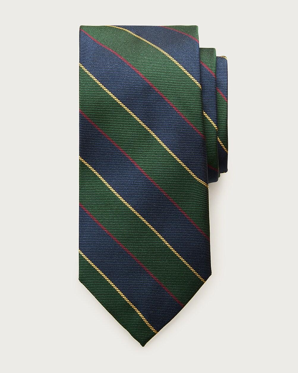 Italian silk twill striped tie by J.CREW