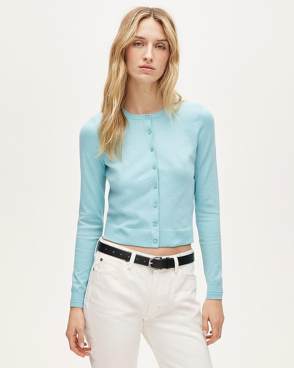 Jackie cardigan in premium ultra-fine cotton by J.CREW