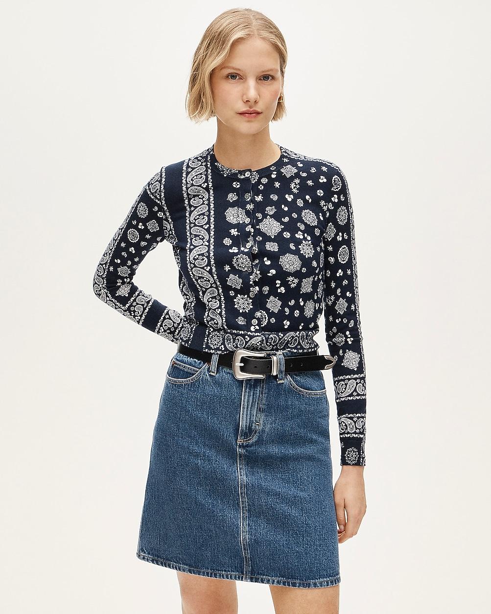 Jackie cardigan in premium ultra-fine cotton by J.CREW