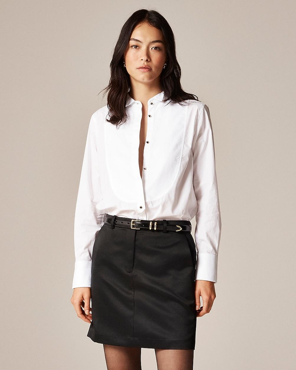 Jules tuxedo shirt in cotton poplin by J.CREW