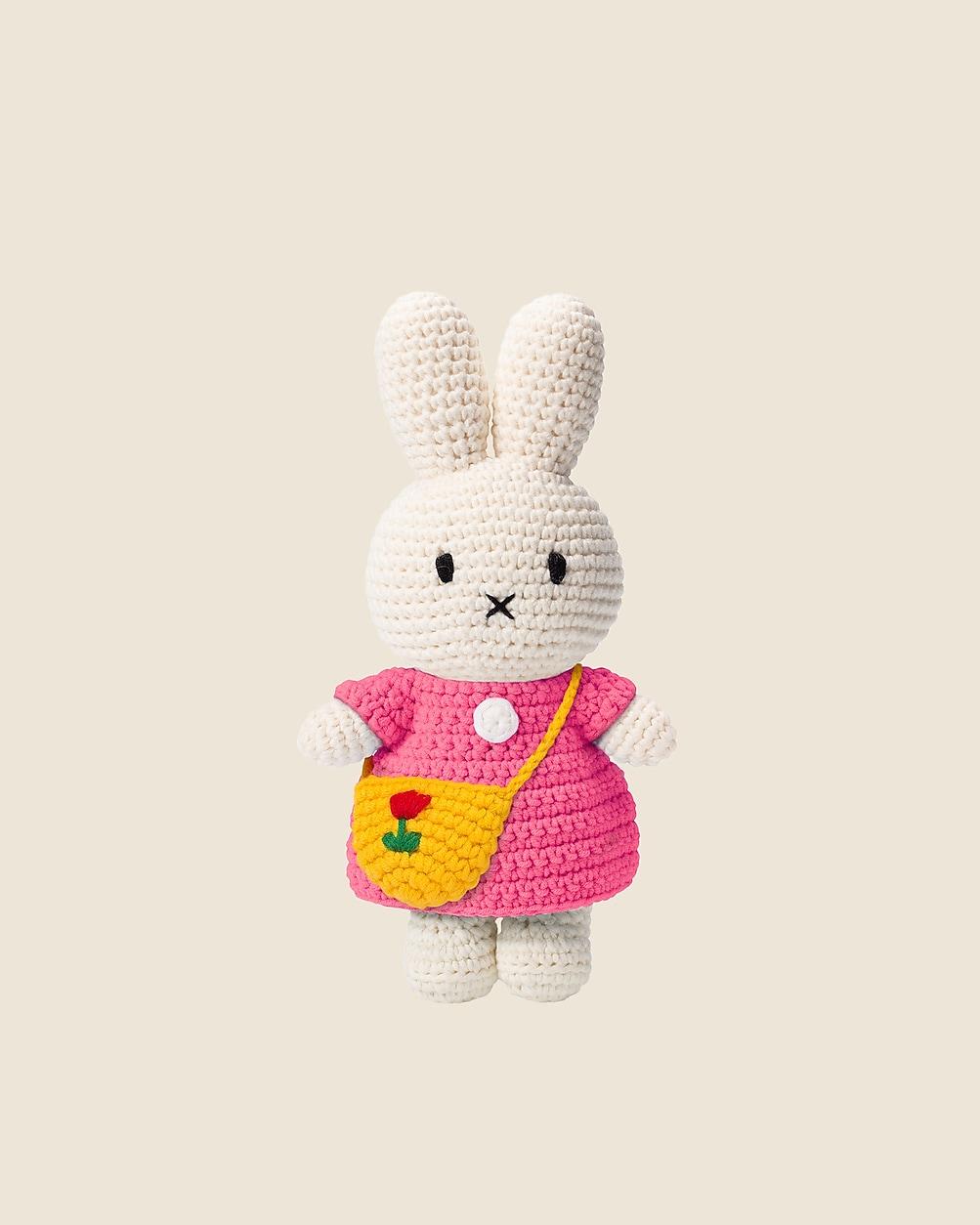Just Dutch handmade Miffy doll in pink dress and tulip bag by J.CREW Just Dutch handmade Miffy doll in pink dress and tulip bag by J.CREW