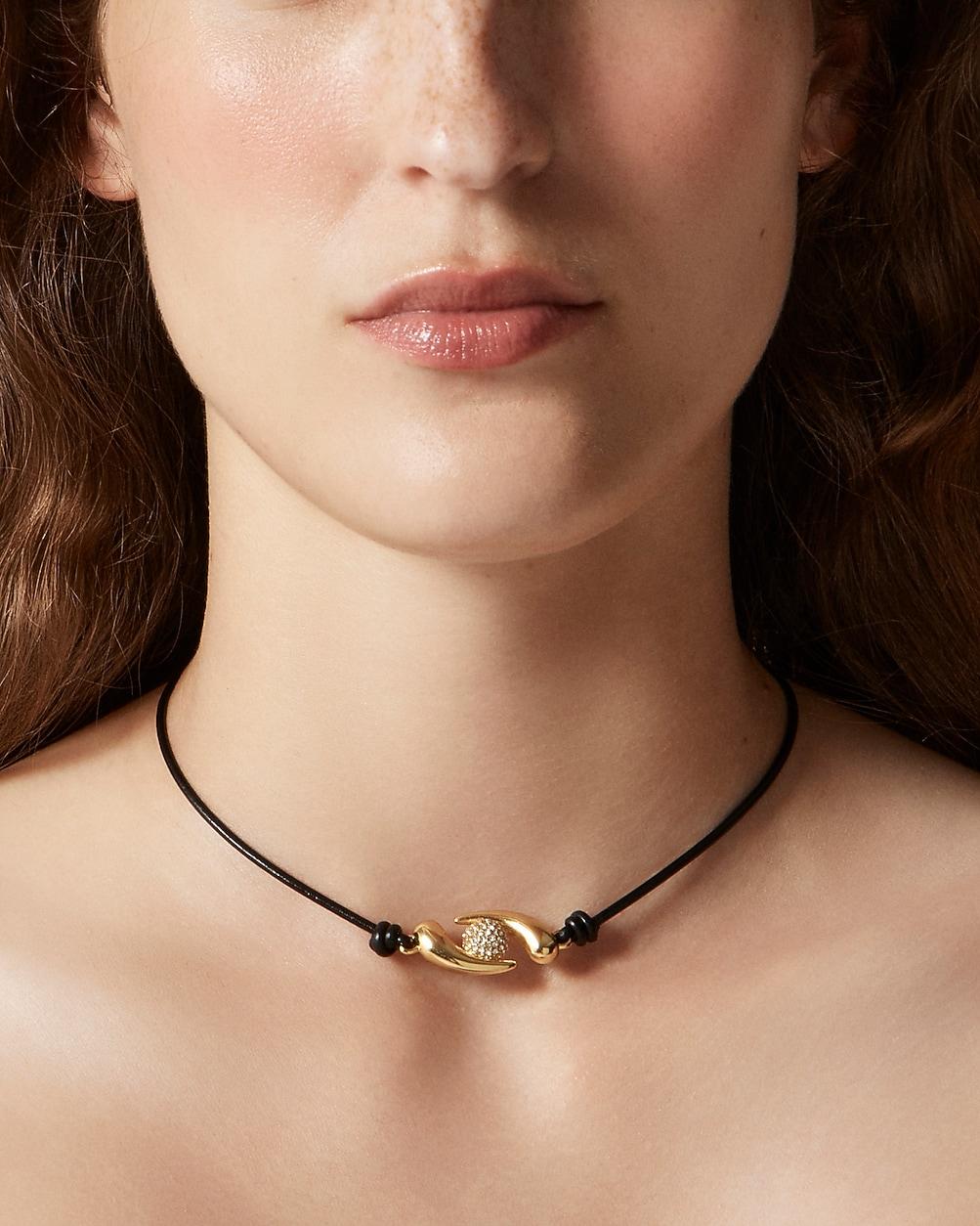 KHIRY X J.Crew two-talon necklace with pavé crystal orb by J.CREW