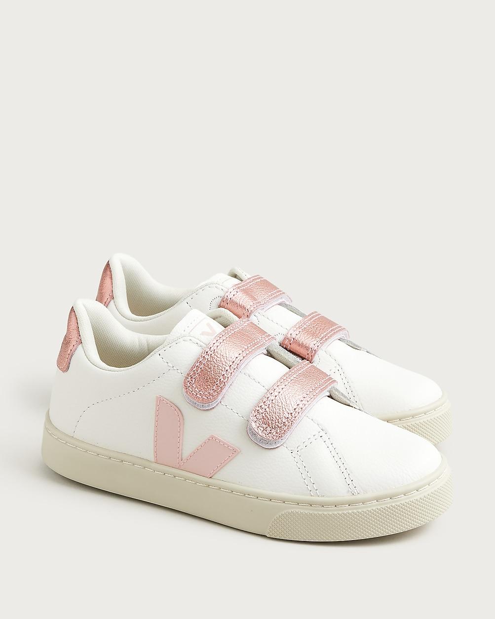 Kids' Vejaâ¢ Esplar metallic leather sneakers by J.CREW