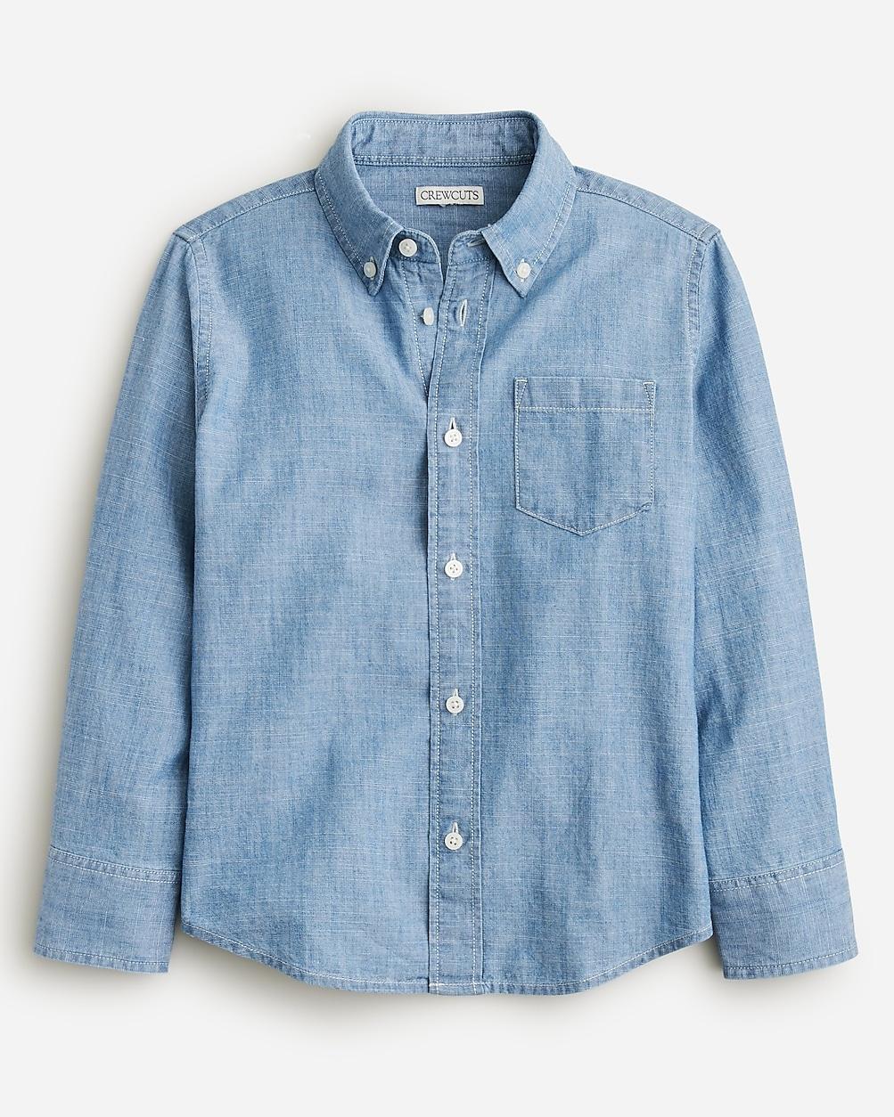 Kids' button-down chambray shirt by J.CREW