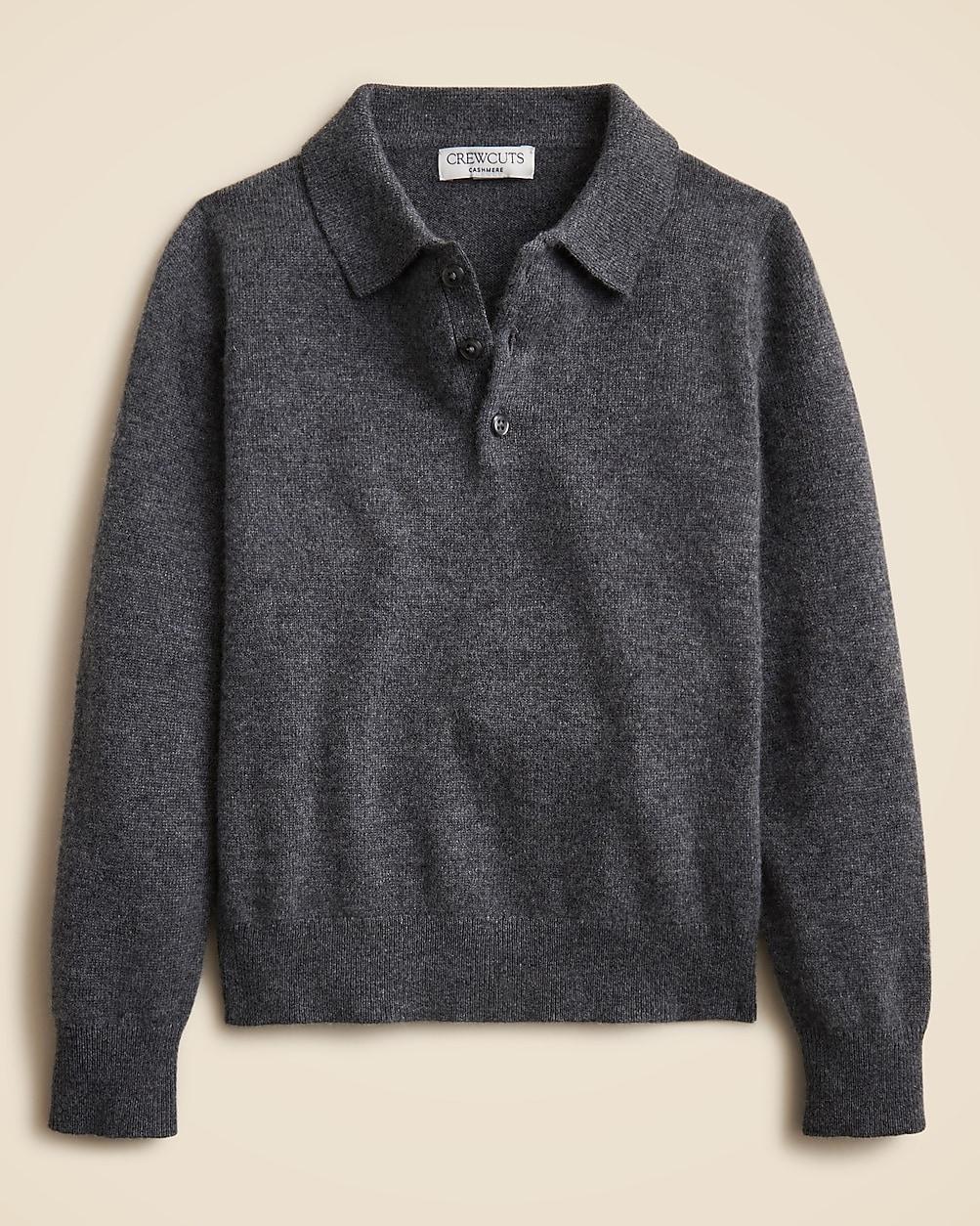 Kids' cashmere collared pullover by J.CREW