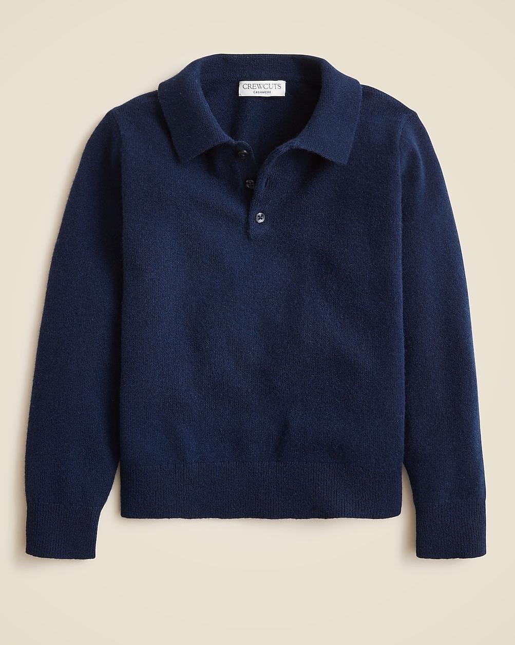 Kids' cashmere collared pullover by J.CREW