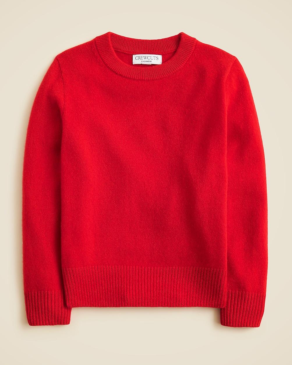 Kids' cashmere crewneck sweater by J.CREW