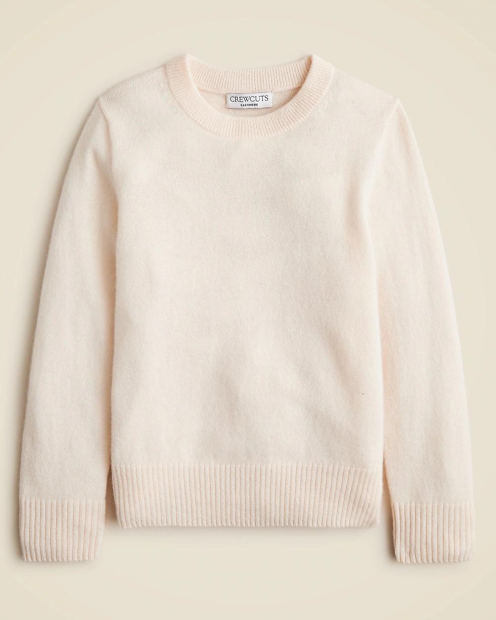 Kids' cashmere crewneck sweater by J.CREW