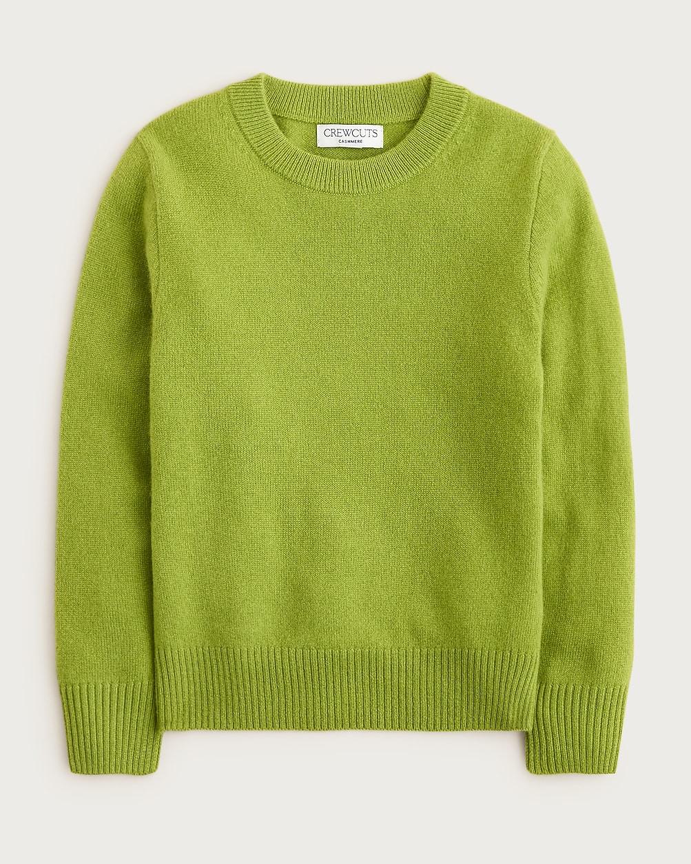 Kids' cashmere crewneck sweater by J.CREW