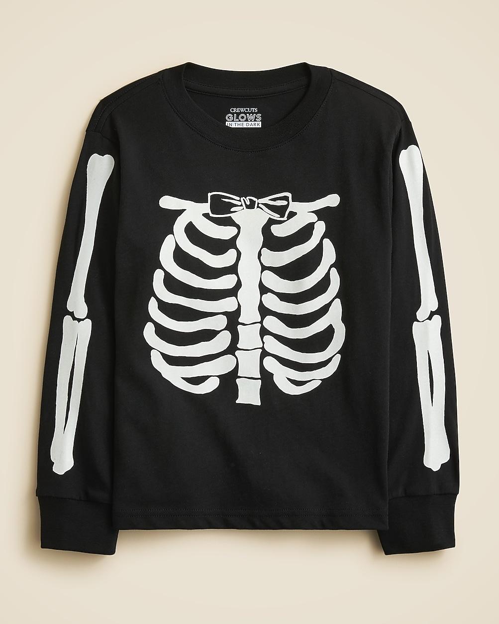 Kids' glow-in-the-dark skeleton graphic T-shirt by J.CREW