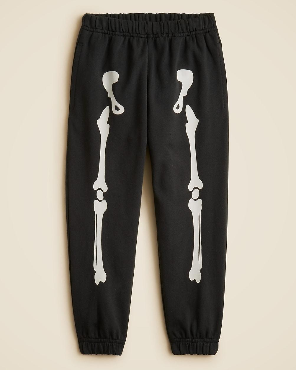 Kids' glow-in-the-dark skeleton sweatpant by J.CREW