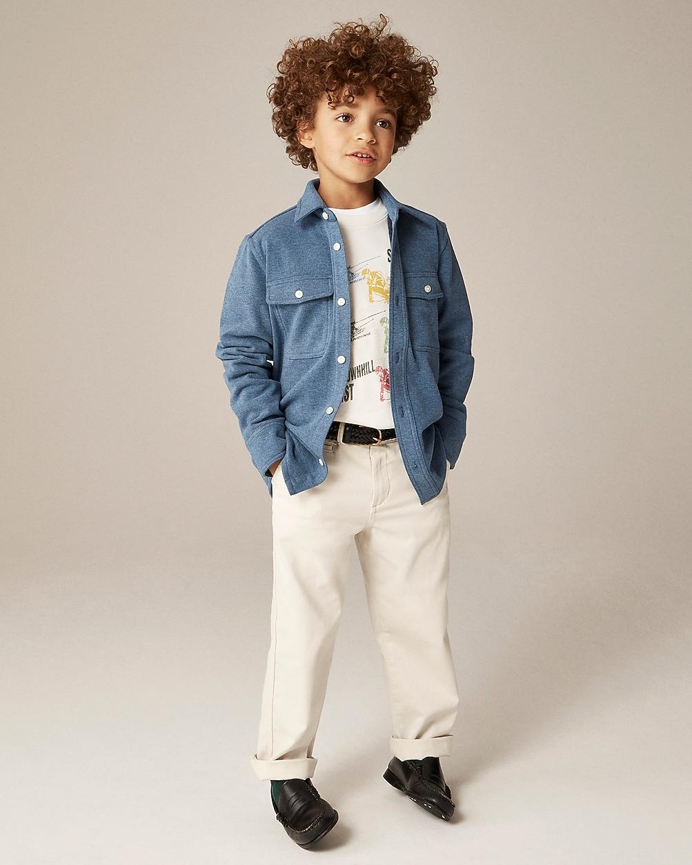 Kids' heavyweight Seaboard soft-knit shirt by J.CREW