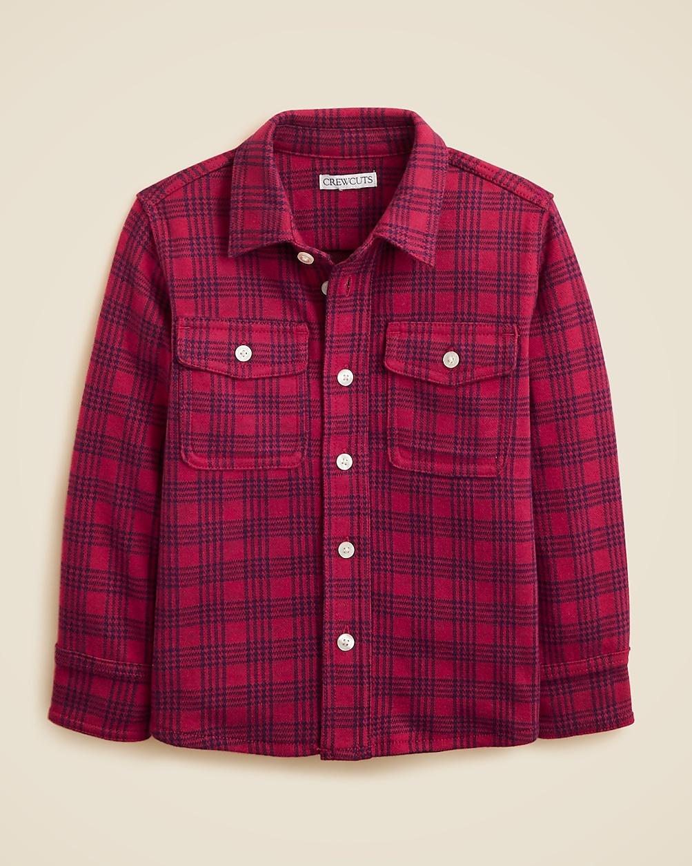 Kids' lightweight Seaboard soft-knit shirt in plaid by J.CREW