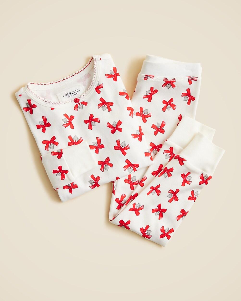 Kids' long-sleeve cotton pajama set in prints by J.CREW Kids' long-sleeve cotton pajama set in prints by J.CREW