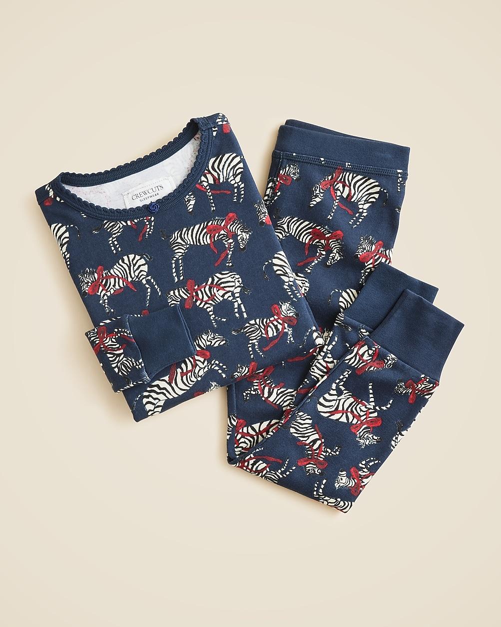 Kids' long-sleeve cotton pajama set in prints by J.CREW Kids' long-sleeve cotton pajama set in prints by J.CREW