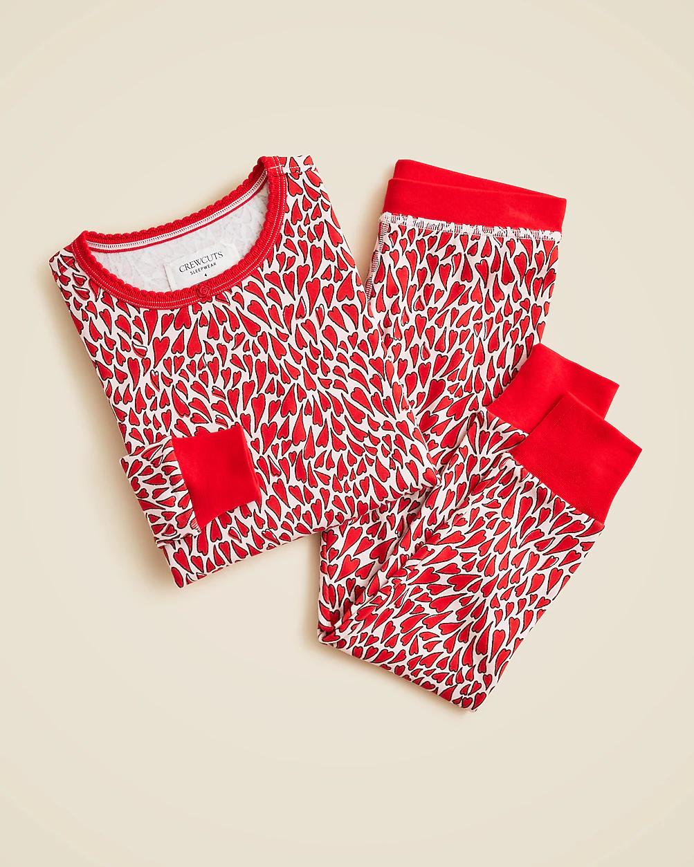 Kids' long-sleeve cotton pajama set in prints by J.CREW Kids' long-sleeve cotton pajama set in prints by J.CREW