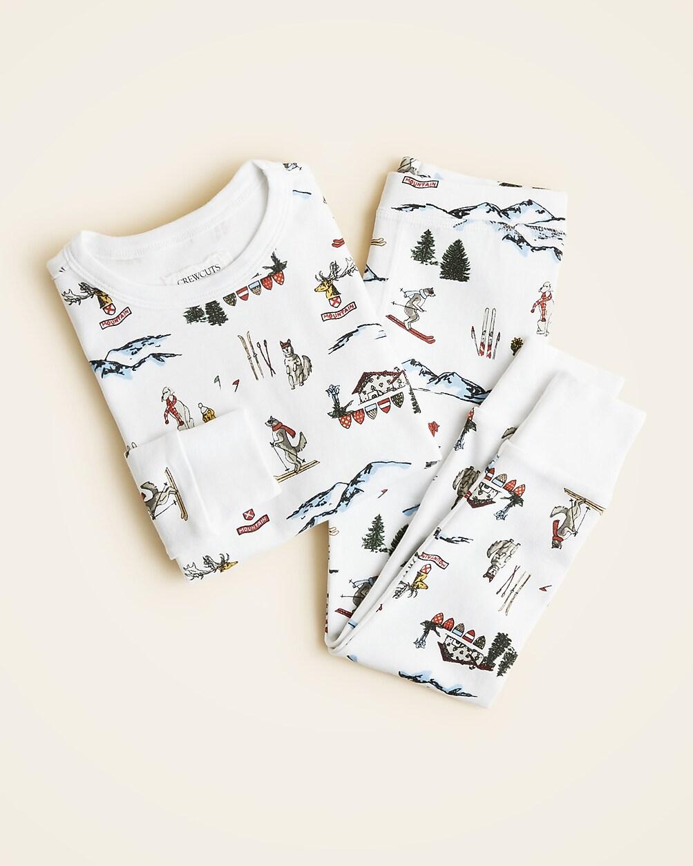 Kids' long-sleeve printed pajama set by J.CREW