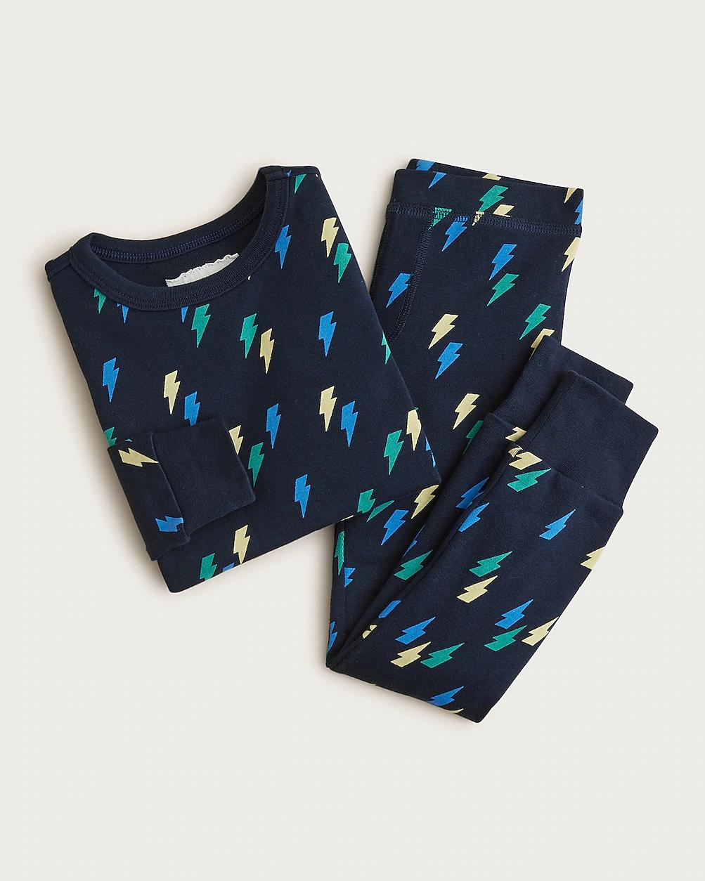 Kids' long-sleeve printed pajama set by J.CREW