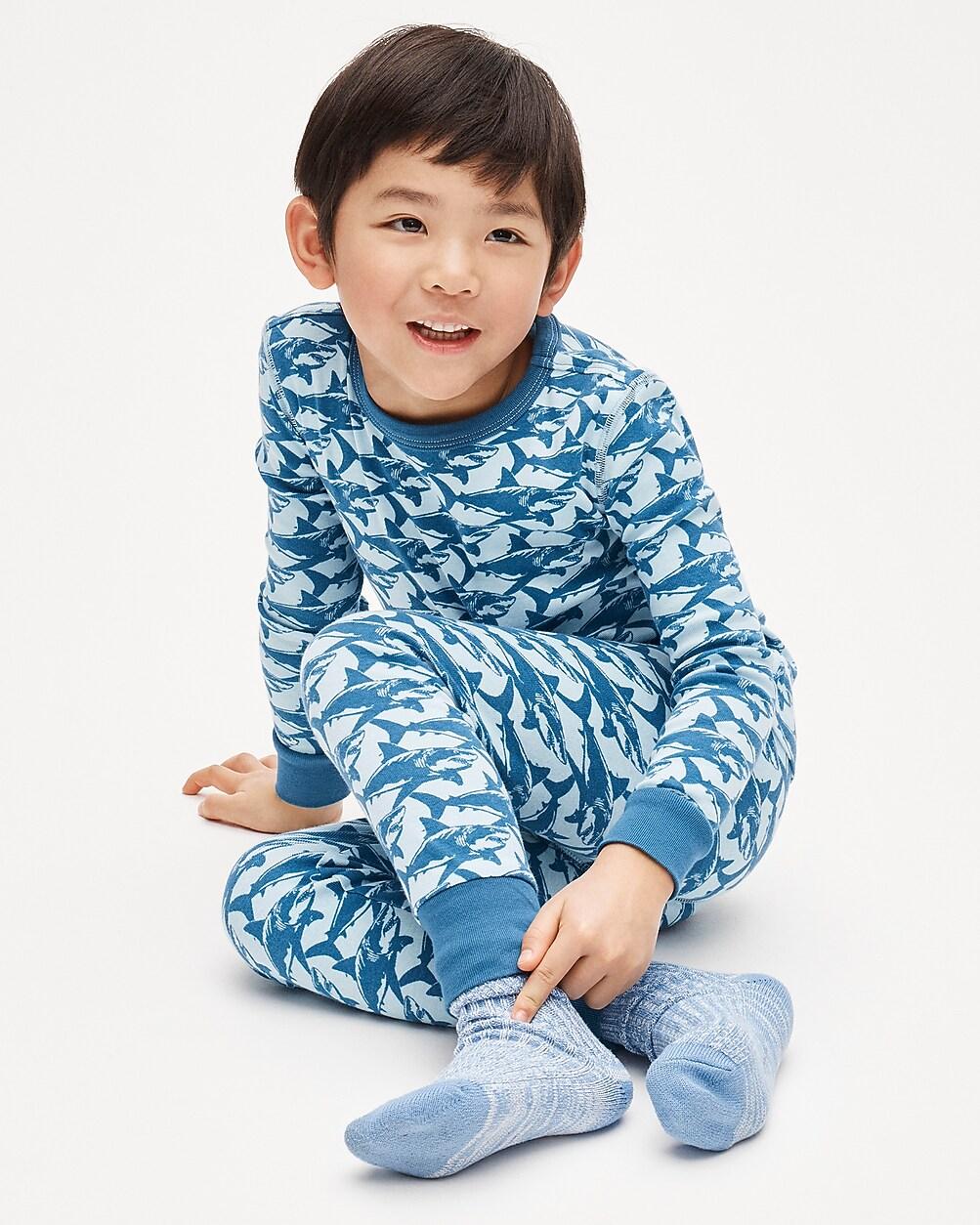 Kids' long-sleeve printed pajama set by J.CREW