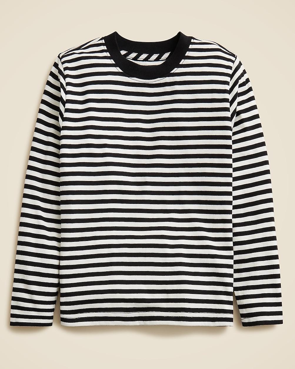 Kids' long-sleeve striped tee in broken-in-jersey by J.CREW