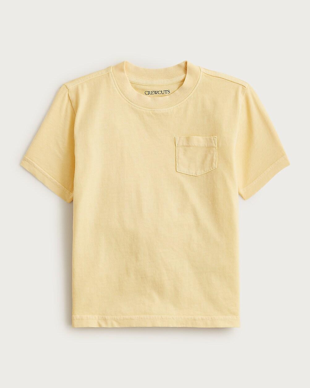 Kids' new garment-dyed pocket T-shirt by J.CREW