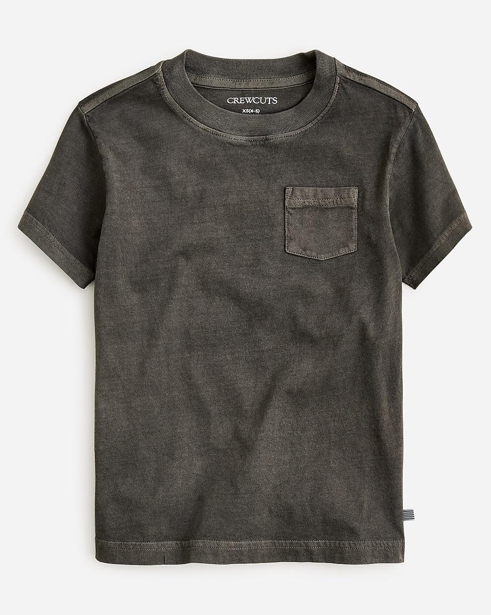 Kids' new garment-dyed pocket T-shirt by J.CREW