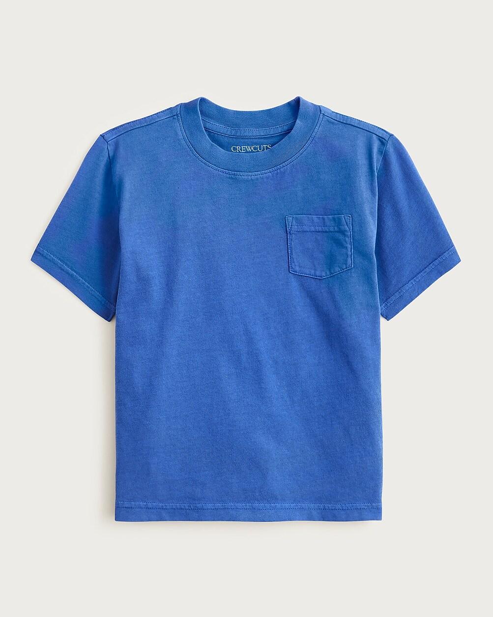 Kids' new garment-dyed pocket T-shirt by J.CREW