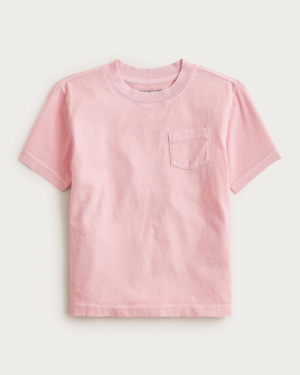 Kids' new garment-dyed pocket T-shirt by J.CREW