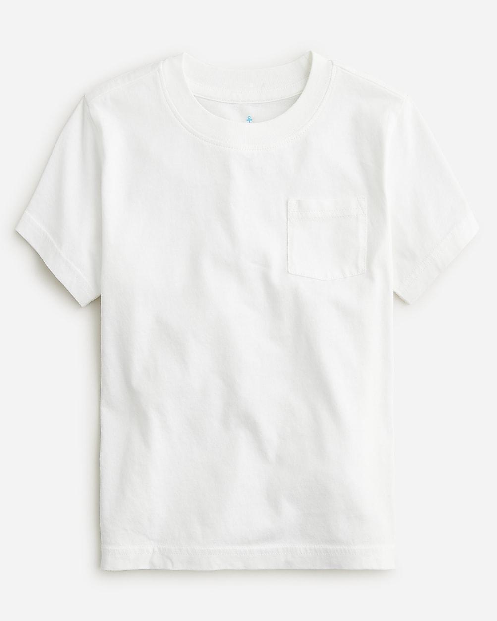 Kids' new garment-dyed pocket T-shirt by J.CREW