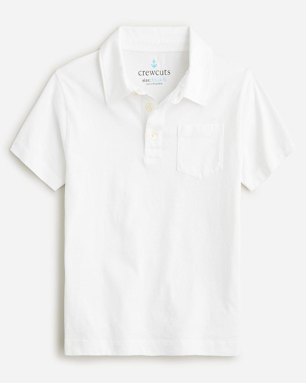 Kids' new short-sleeve garment-dyed polo shirt by J.CREW