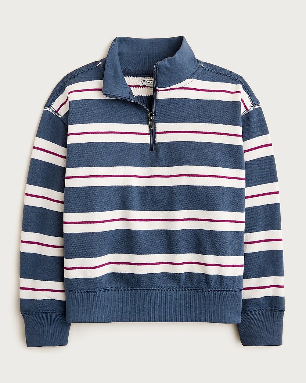 Kids' rugby quarter-zip pullover by J.CREW