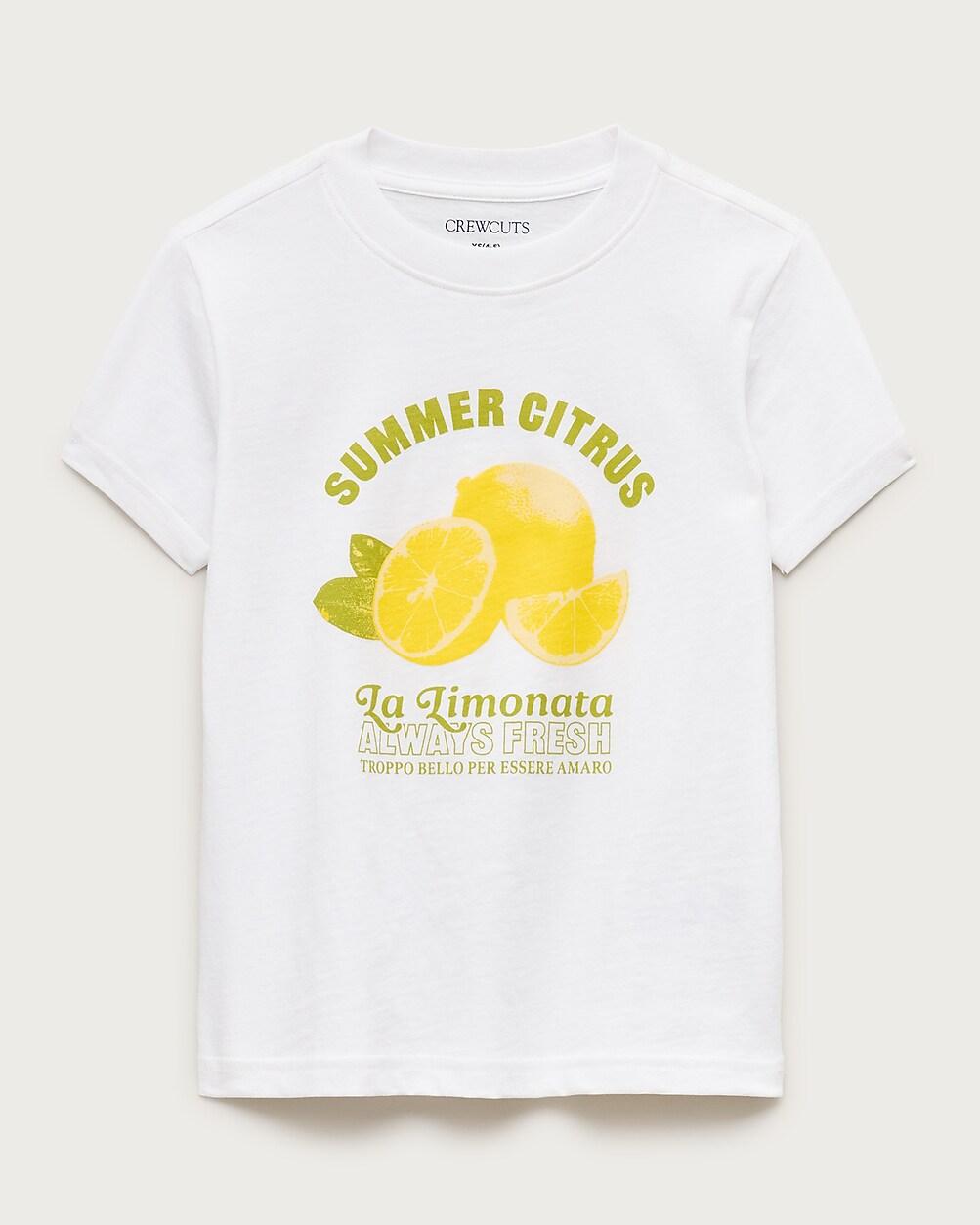 "Kids' short-sleeve ""Summer citrus"" graphic T-shirt" by J.CREW