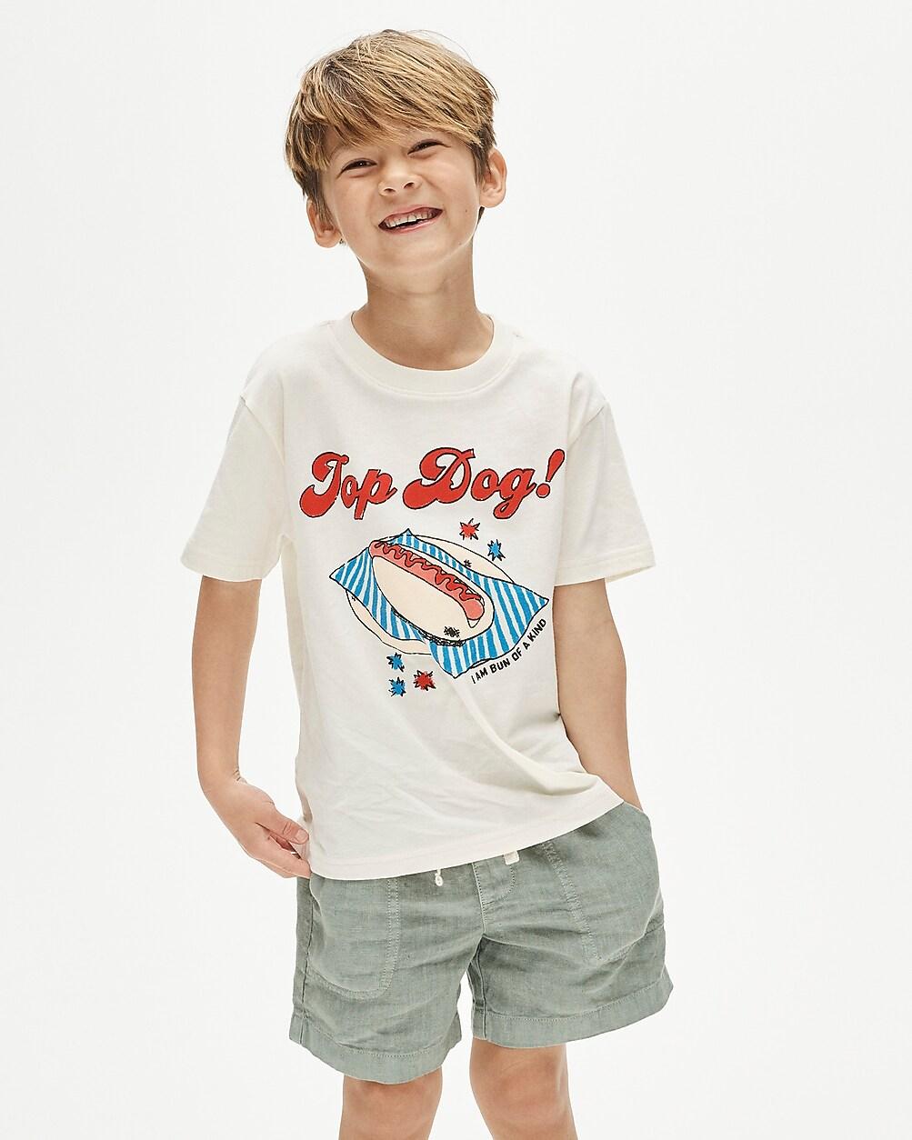 "Kids' short-sleeve ""Top dog"" graphic T-shirt" by J.CREW
