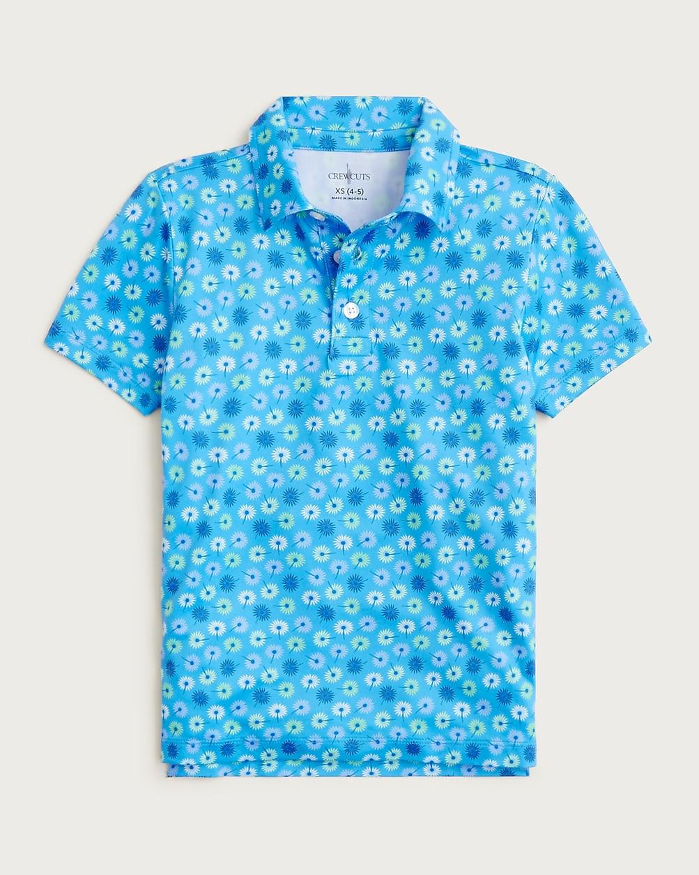 Kids' short-sleeve active polo shirt in stripe by J.CREW