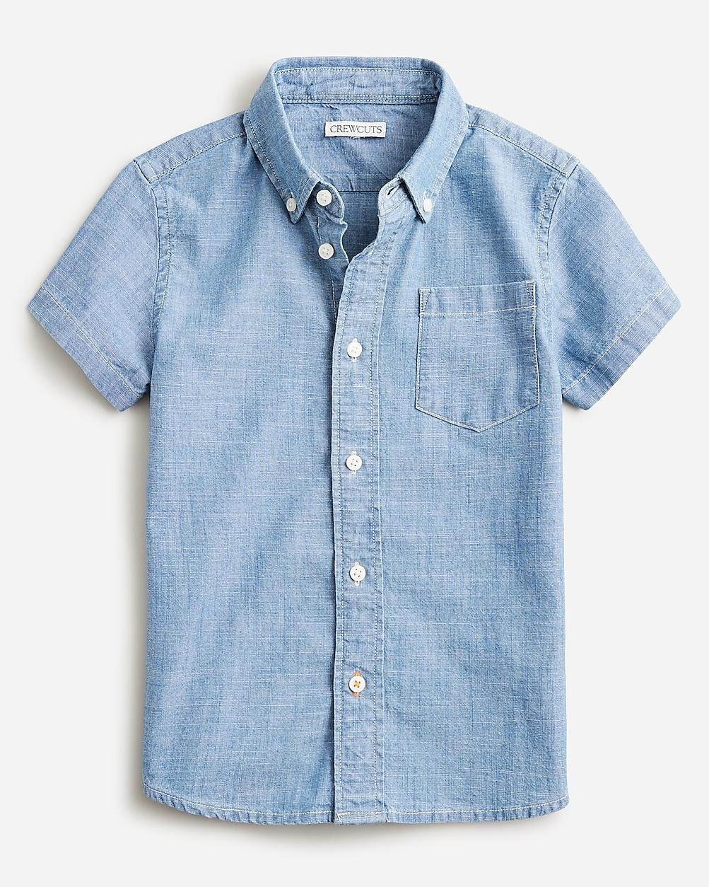 Kids' short-sleeve chambray shirt by J.CREW