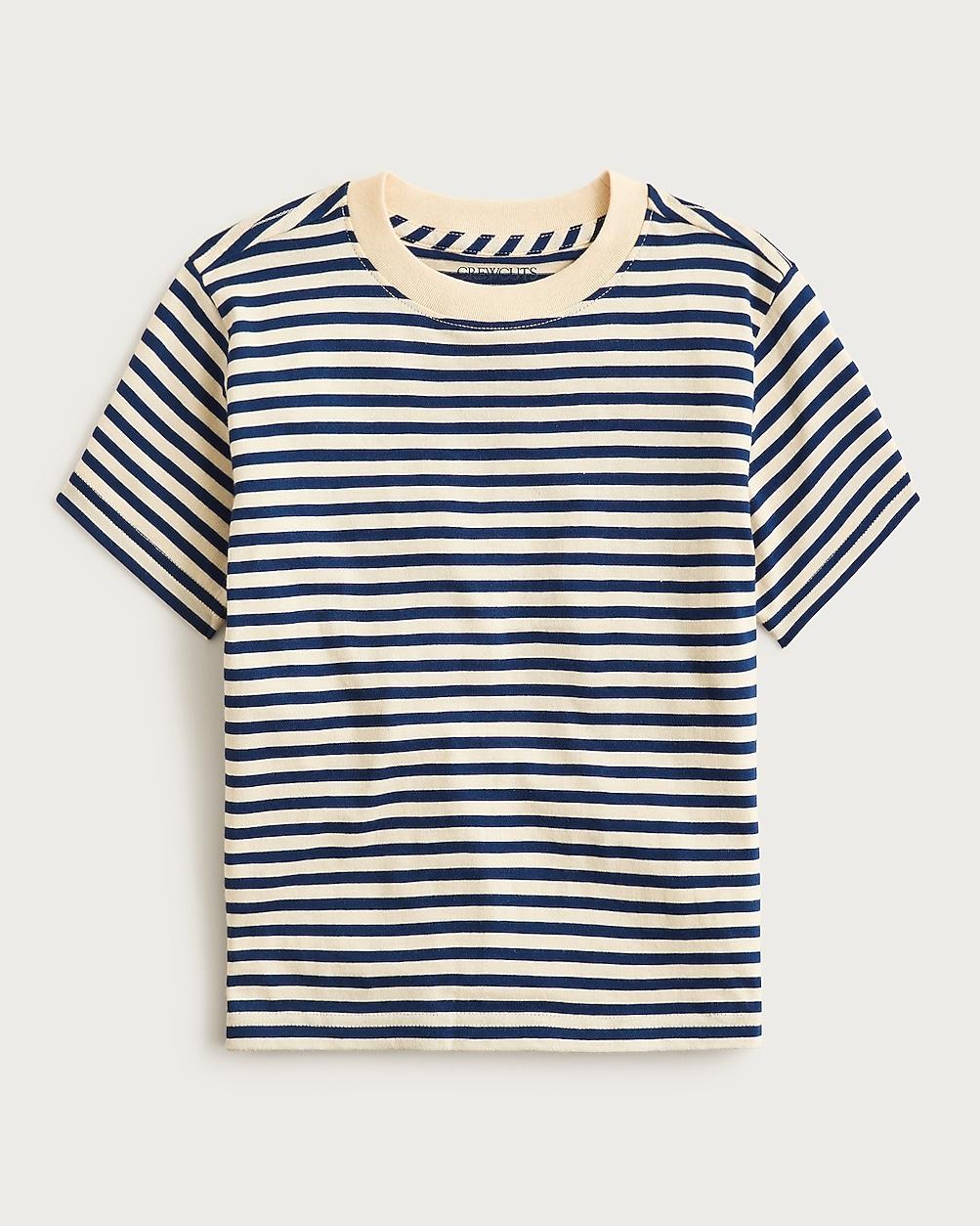 Kids' short-sleeve crewneck T-shirt in stripe by J.CREW