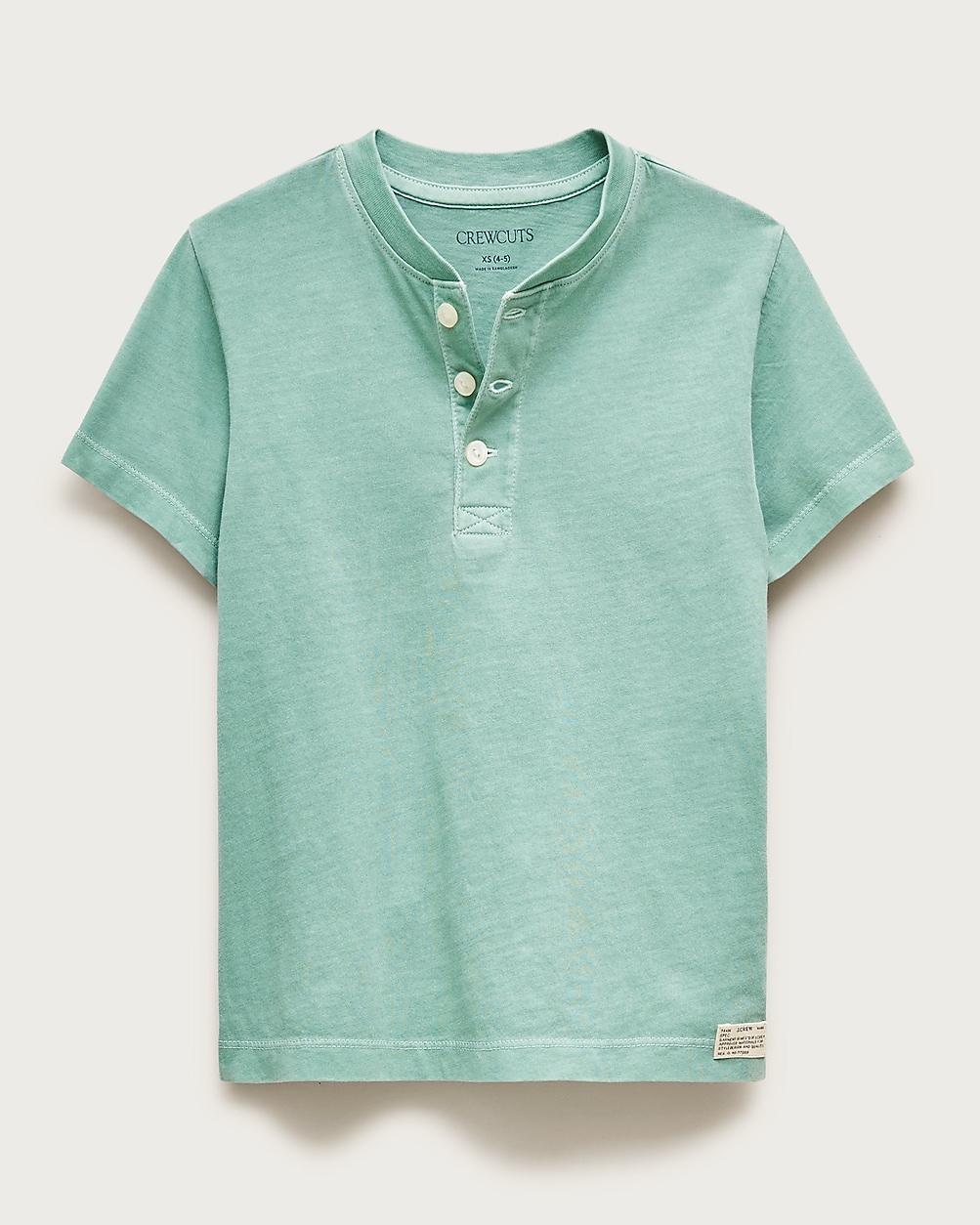 Kids' short-sleeve garment-dyed henley by J.CREW