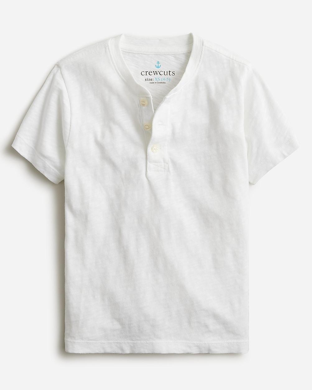 Kids' short-sleeve garment-dyed henley by J.CREW