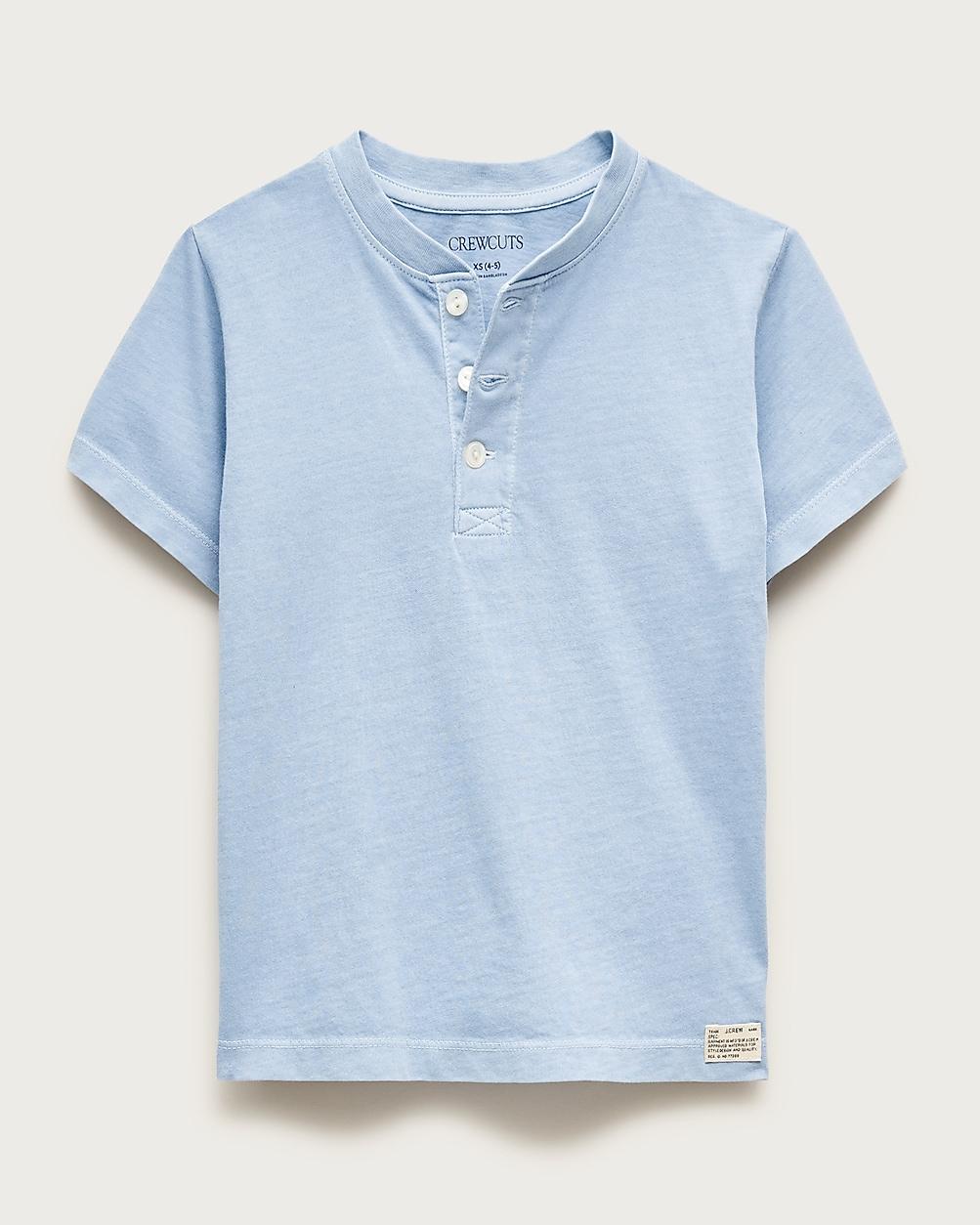 Kids' short-sleeve garment-dyed henley by J.CREW