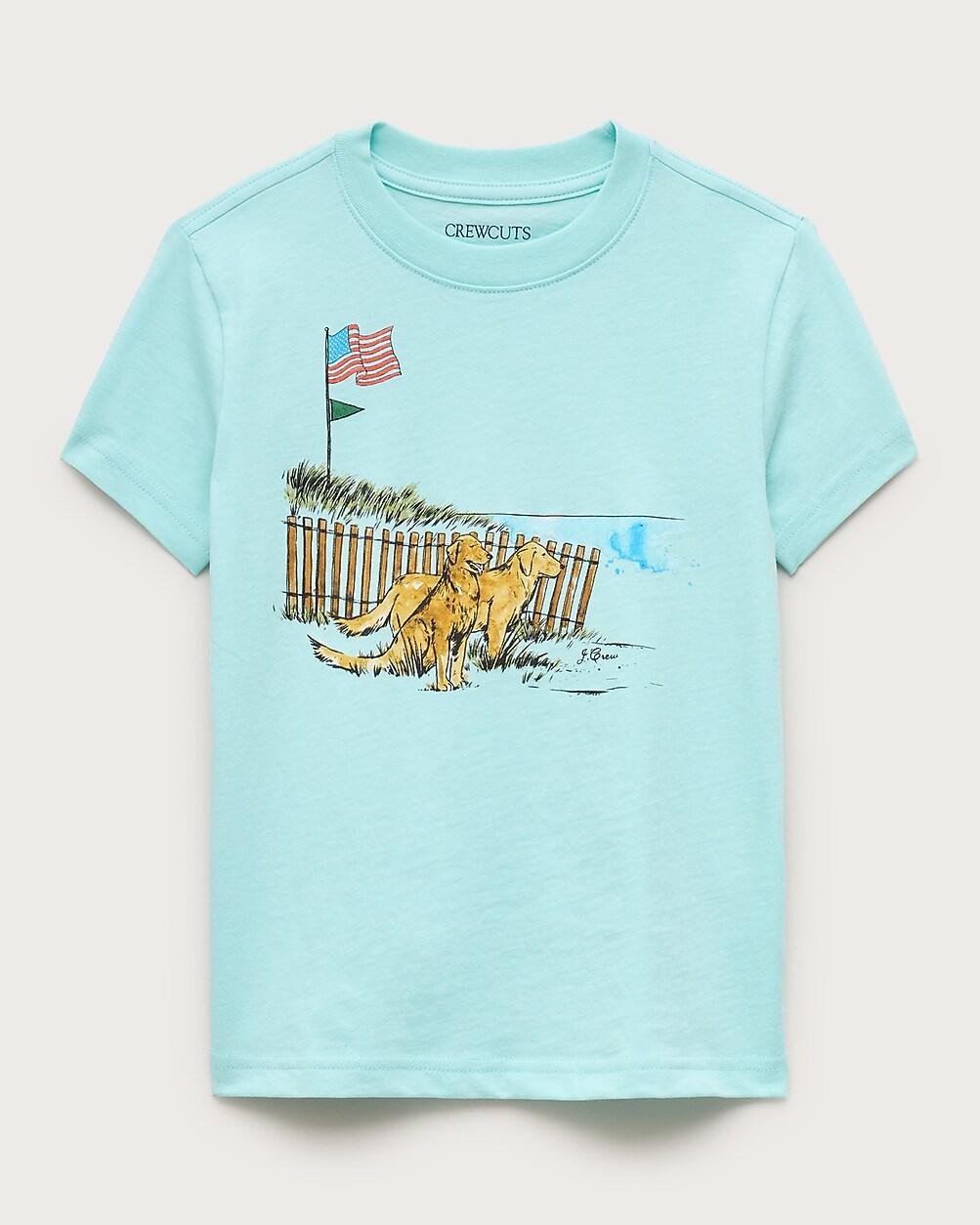 Kids' short-sleeve heritage dogs graphic T-shirt by J.CREW