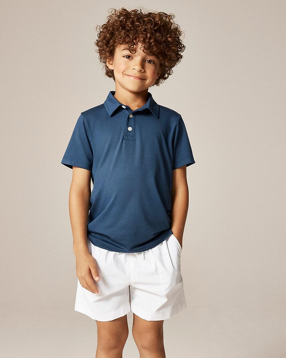 Kids' short-sleeve performance polo shirt by J.CREW