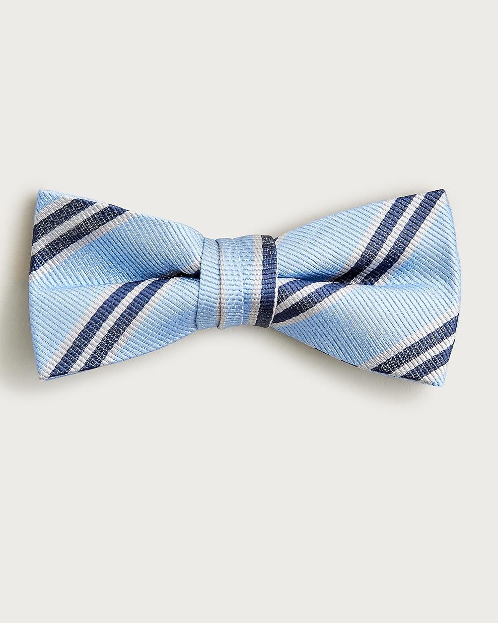 Kids' silk bow tie in stripe by J.CREW