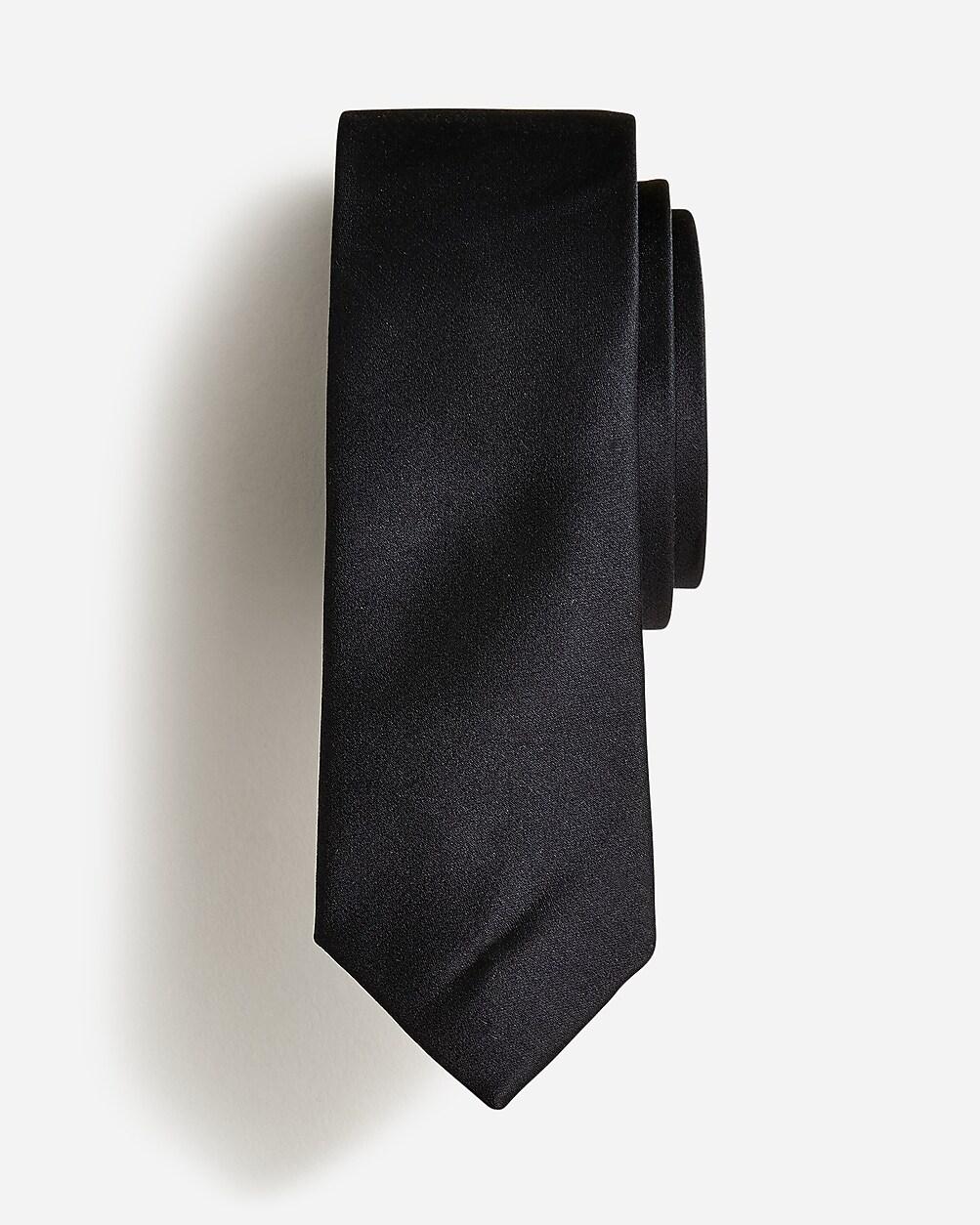 Kids' silk tie in black by J.CREW