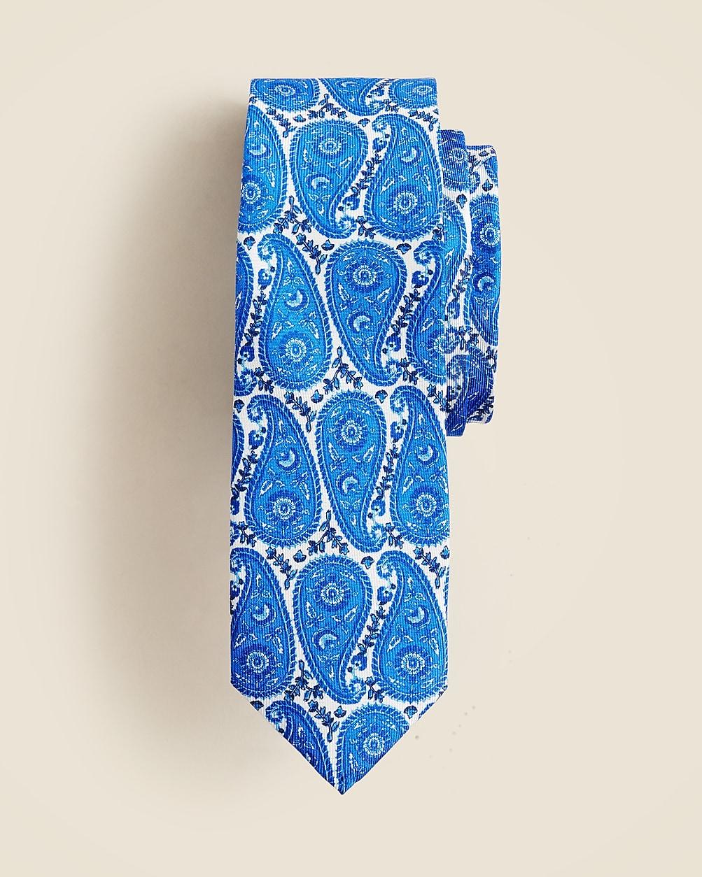 Kids' silk tie in paisley by J.CREW