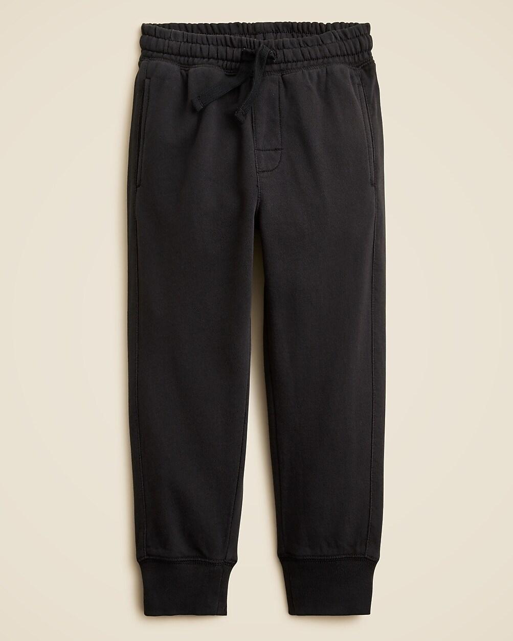 Kids' slim-slouchy jogger pant in terry by J.CREW