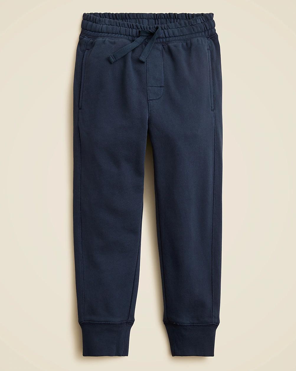 Kids' slim-slouchy jogger pant in terry by J.CREW