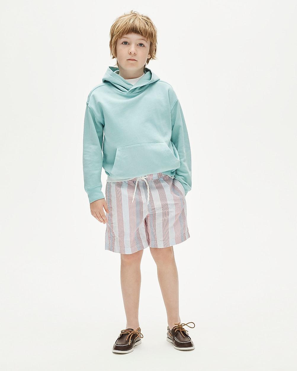 Kids' swim trunk in seersucker by J.CREW