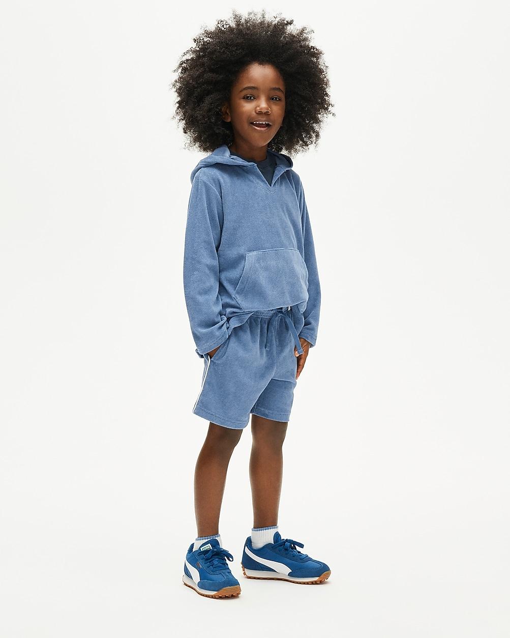 Kids' tipped short in towel terry by J.CREW