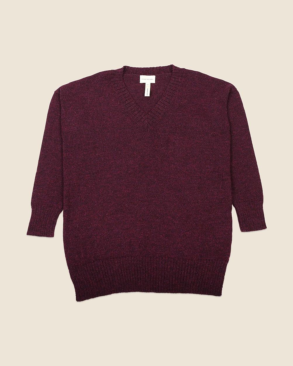 LAUDE the Label oversized V-neck sweater by J.CREW