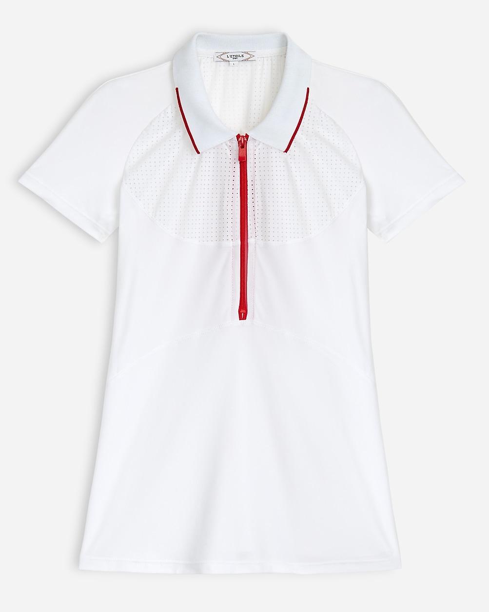 L'Etoile Sport™ mesh zip performance polo shirt by J.CREW